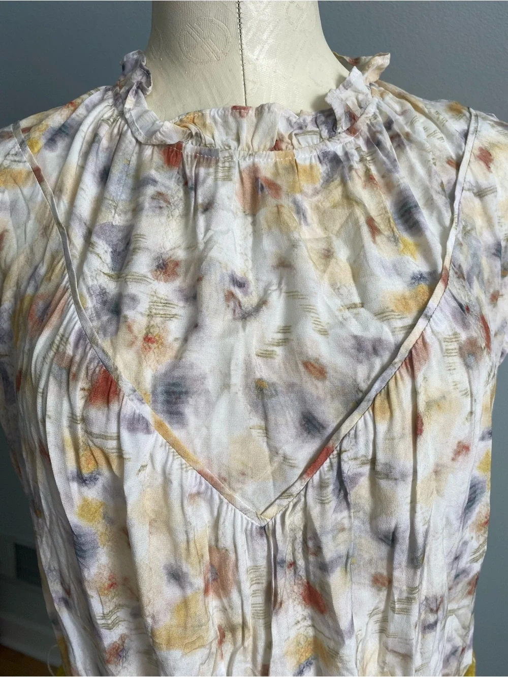 NWT Anthropologie see u soon Shallow dress off white dress size L